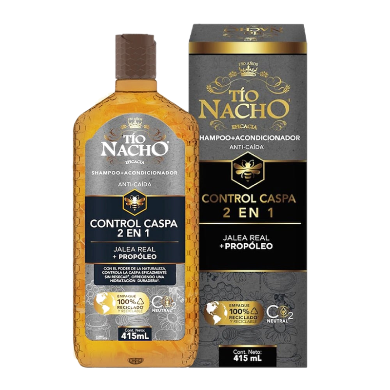 Shampoo + Acondicionador Tío Nacho Control Caspa 2 En 1 415 Ml