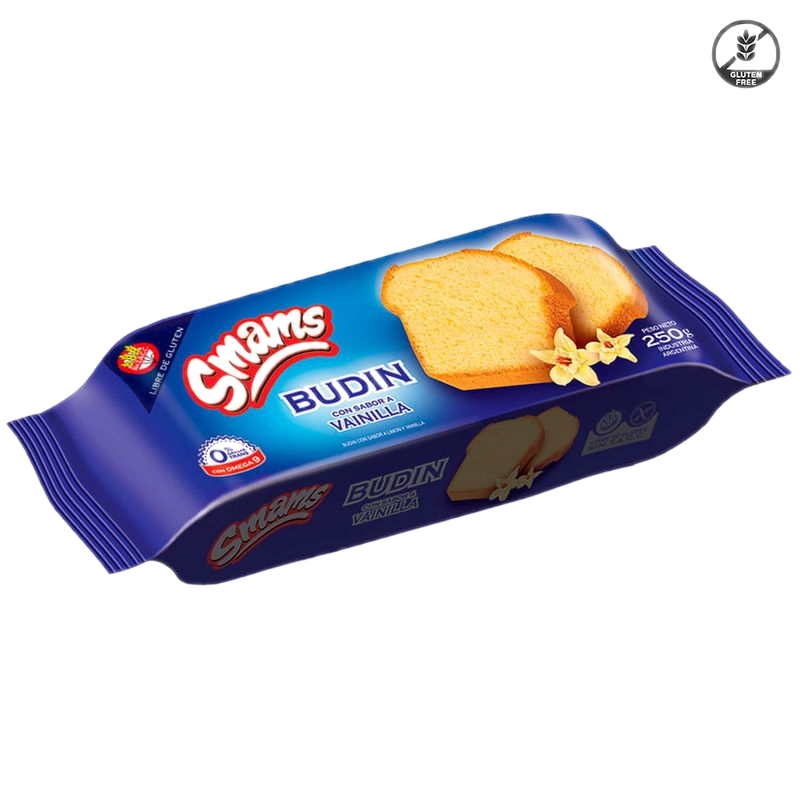 Budín Smams Vainilla Sin Gluten 250 G