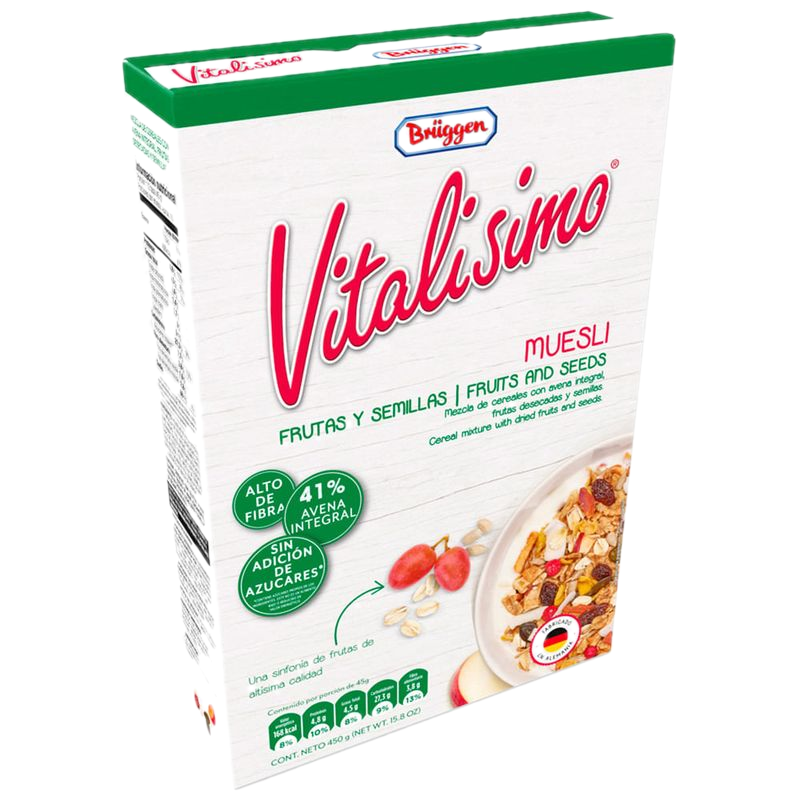 Cereal Vitalisimo De Frutas Y Semillas Brüggen 450 G