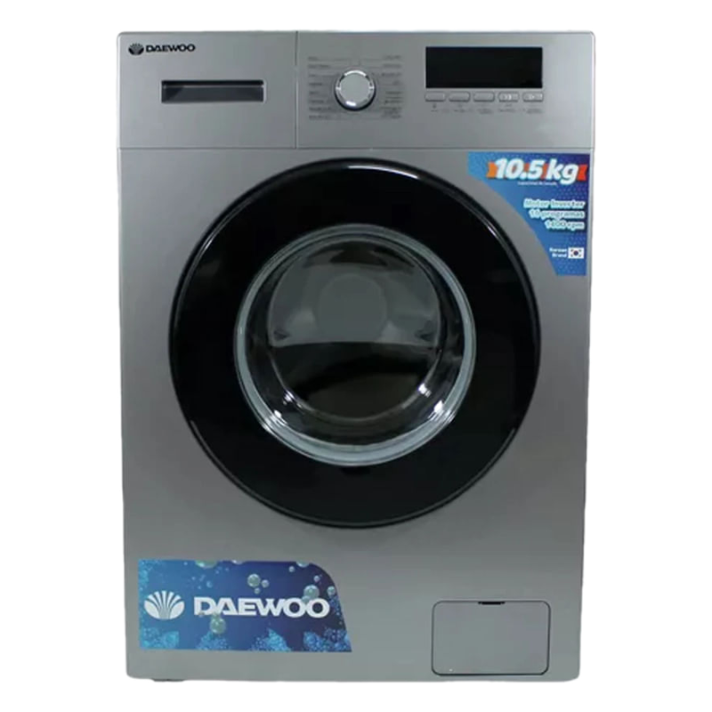 Lavarropa Daewoo Carga Frontal 10.5 Kg Silver Dawmf105tc