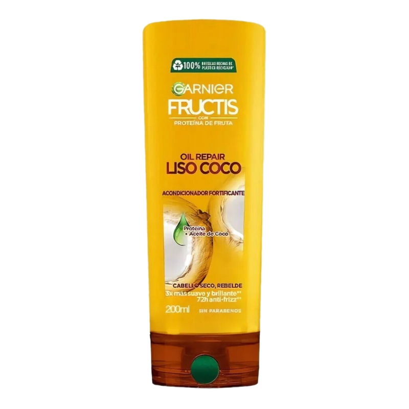 Acondicionador Fructis Oil Repair Liso Coco 200 Ml.