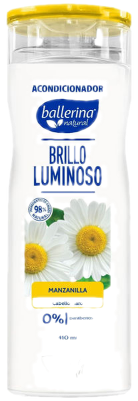 Ballerina Acondicionador Manzanilla Brillo Luminoso Sin Sal 410 Ml