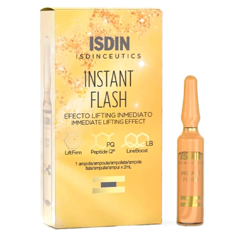Ampollas Faciales Isdin Isdinceutics Instant Flash Efecto Lifting Inmediato 1 Unidad