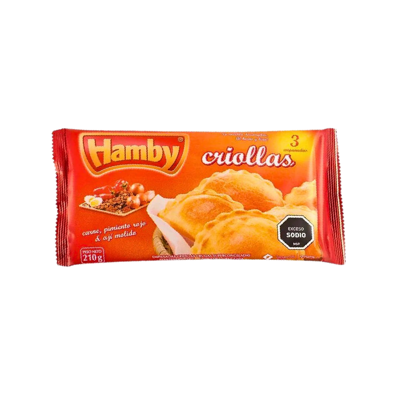 Empanadas Hamby Carne Criollas 3 Unidades
