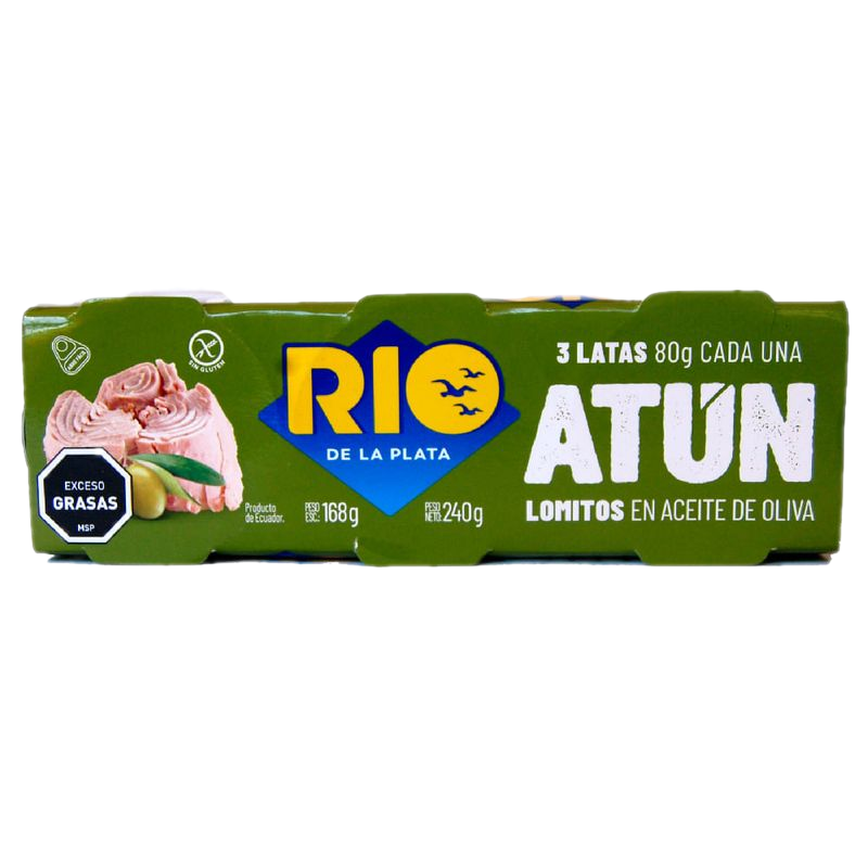 Atún Lomito Aceite Oliva Tripack Rio De La Plata 240