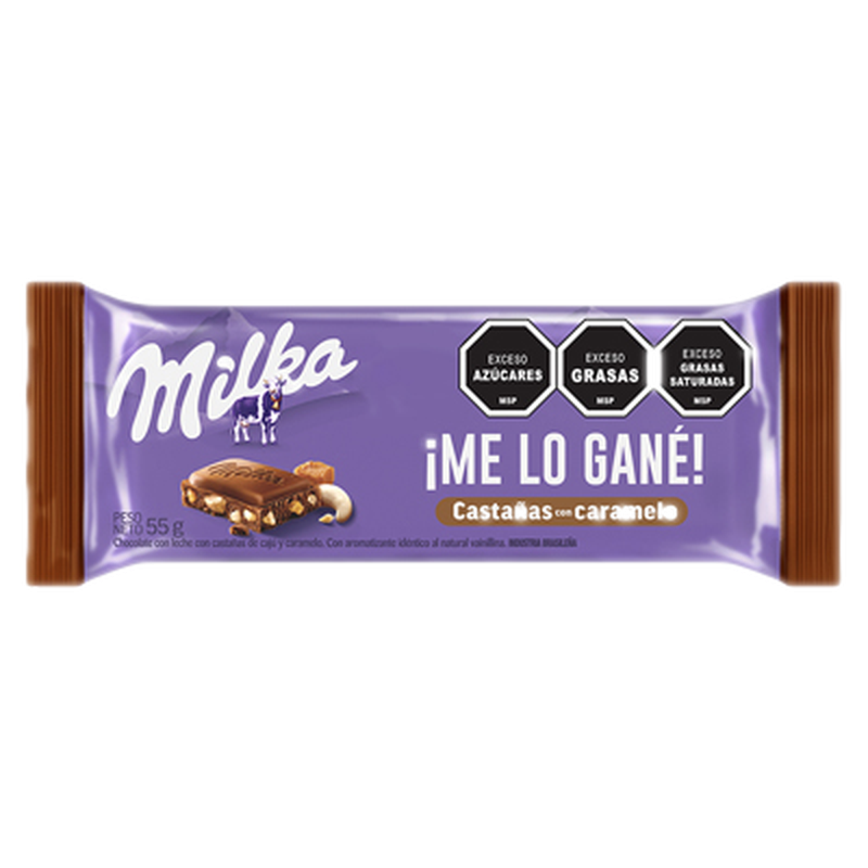Chocolate Milka Castañas Con Caramelo 55 G