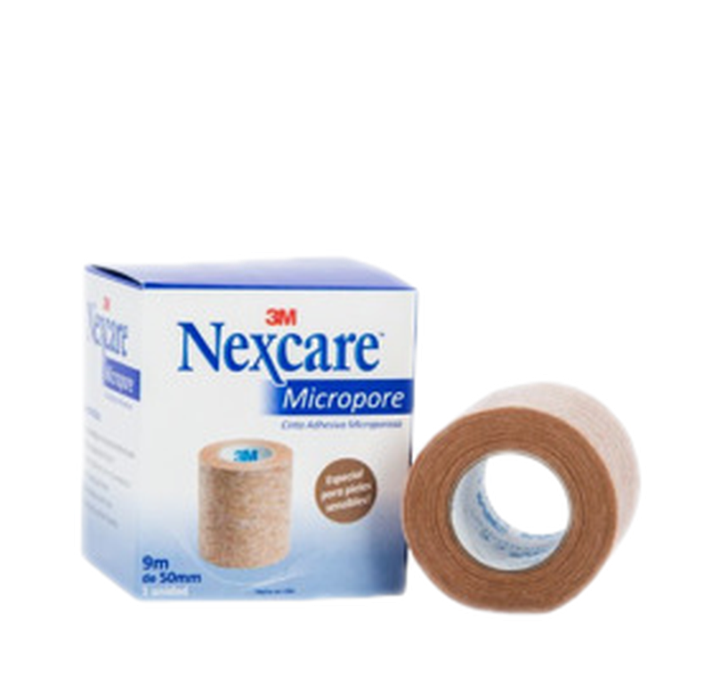 3m Nexcare Micropore Cinta Leuco Color Piel 5 Cm 9.1 Mts.