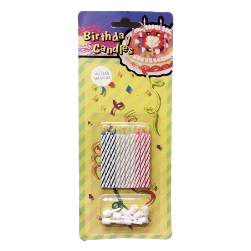 Velitas Magicas X 10 Con Soporte