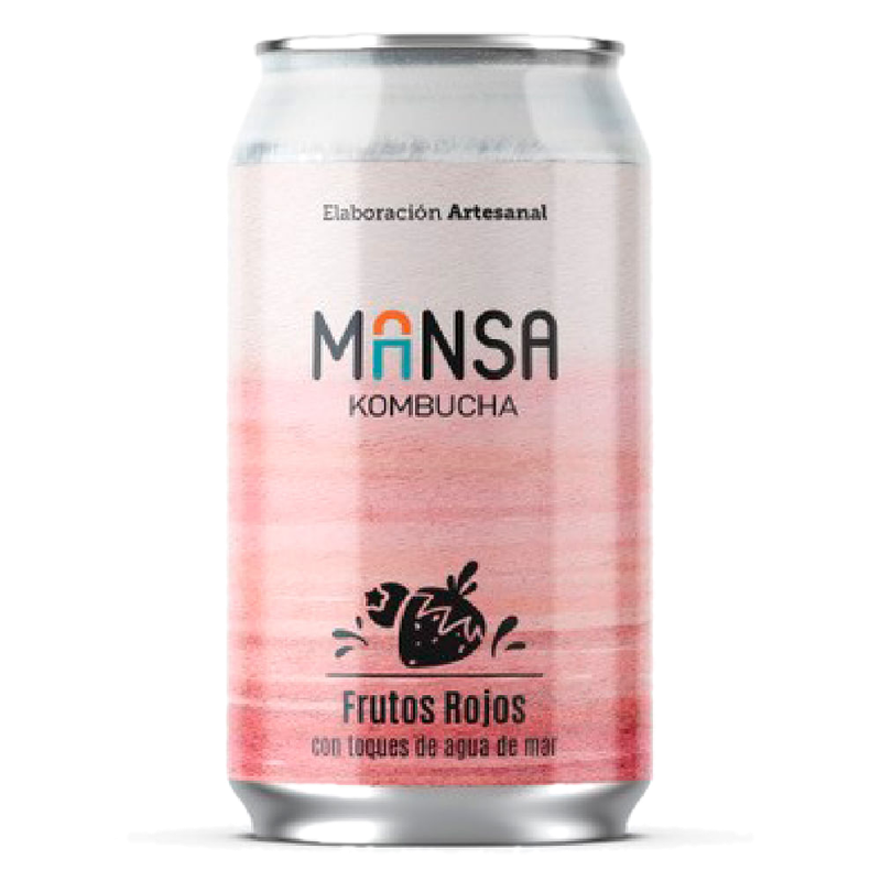 Kombucha Mansa Frutos Rojos 354 Ml