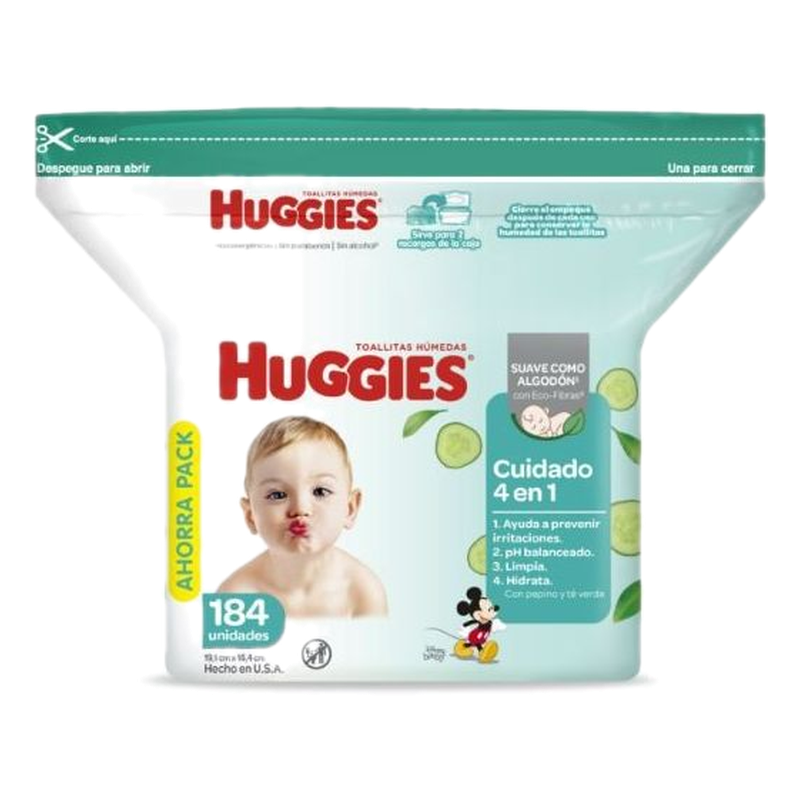 Toallitas Húmedas One & Done Huggies Con 184 Unidades