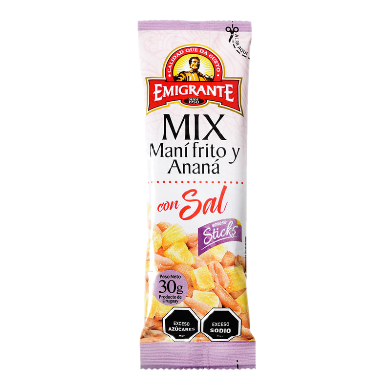 Stick Mix Emigrante Mani Con Sal Y Anana 30 G