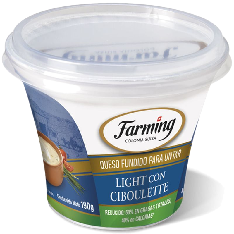 Queso Untable Ciboulette Farming Light 190 G