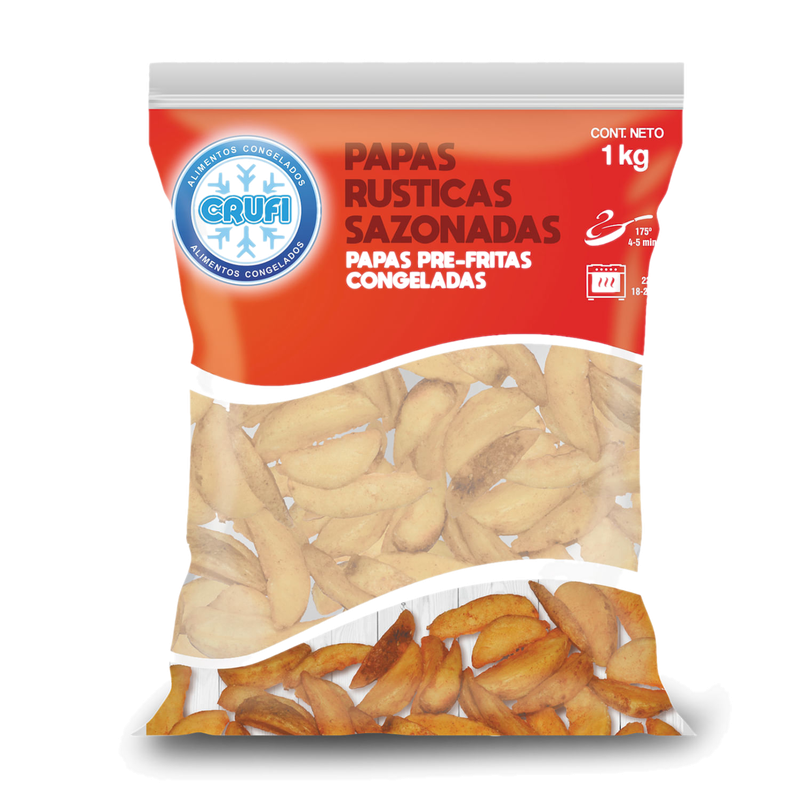 Papas Crufi Rusticas Sazonadas 1 Kg