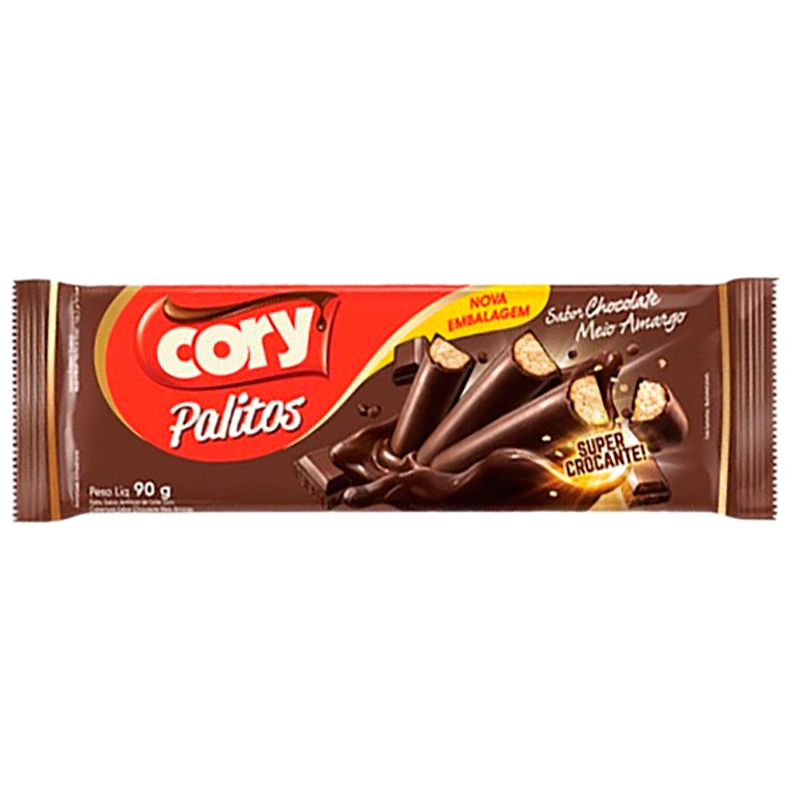 Palitos Cory Chocolate Medio Amargo 90 G