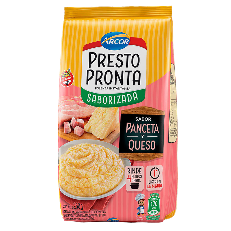 Polenta Prestopronta Arcor Panceta Y Queso 250 G