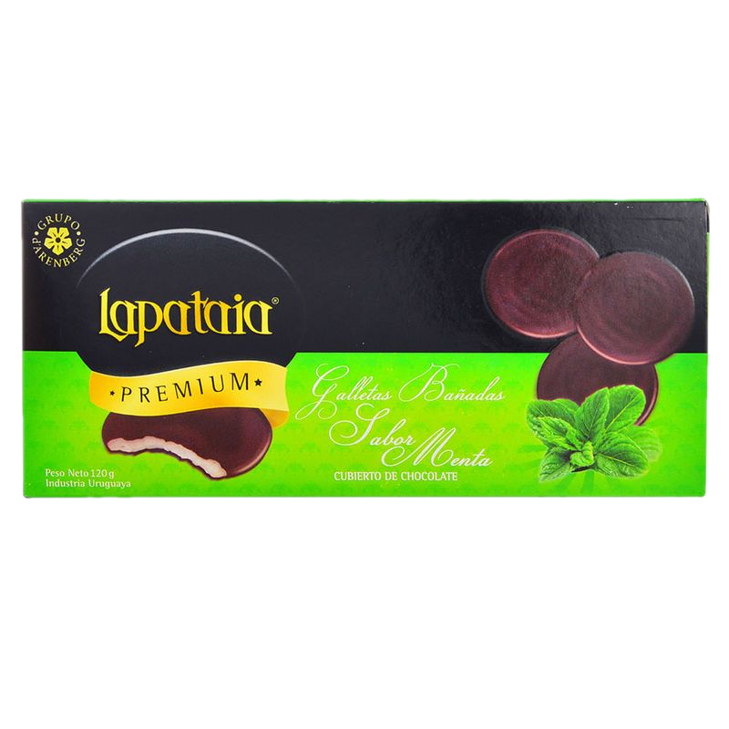Galletitas Lapataia Menta Bañadas Chocolate 120 G