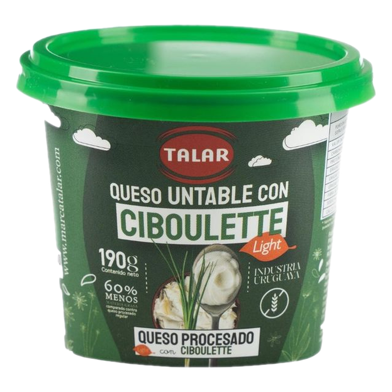 Queso Untable Talar Ciboulette Light 190 G