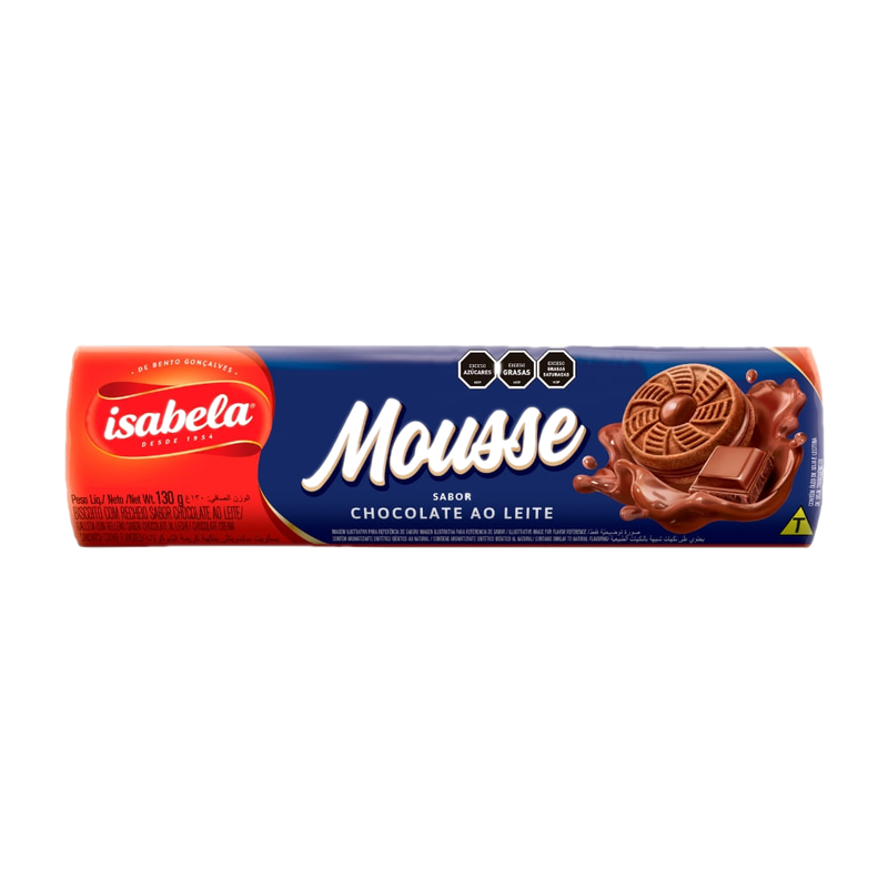 Galleta Rellena Isabela Mousse Chocolate Con Leche 130 G