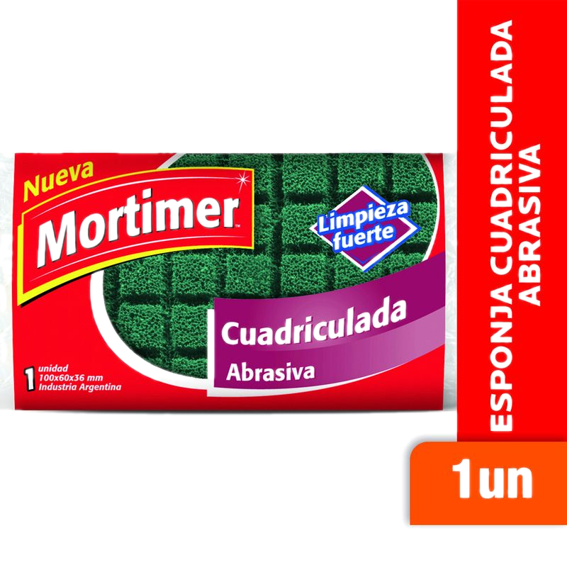 Fibra Esponja Mortimer Cuadriculada Abrasiva