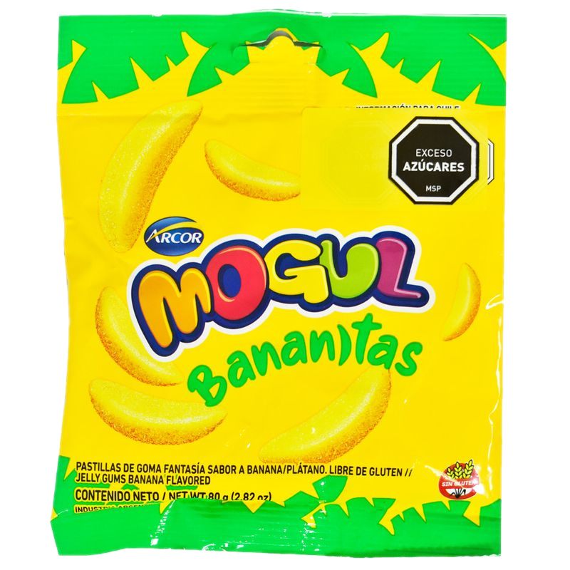 Gomas Mogul Arcor Bananitas 80 G