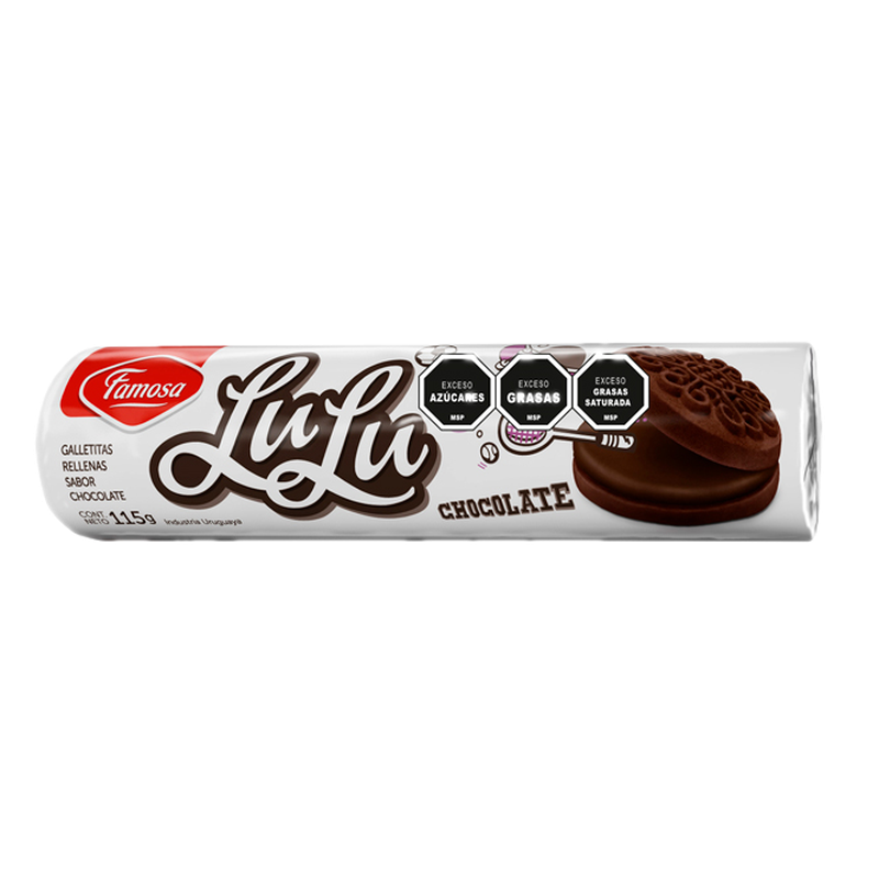 Galletitas Lulu Rellenas De Chocolate 115 G