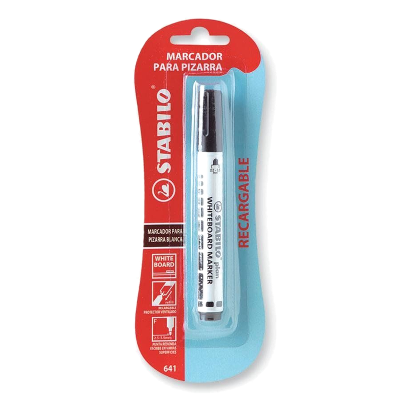 Marcador Stabilo Para Pizarra Negro 1 Unidad