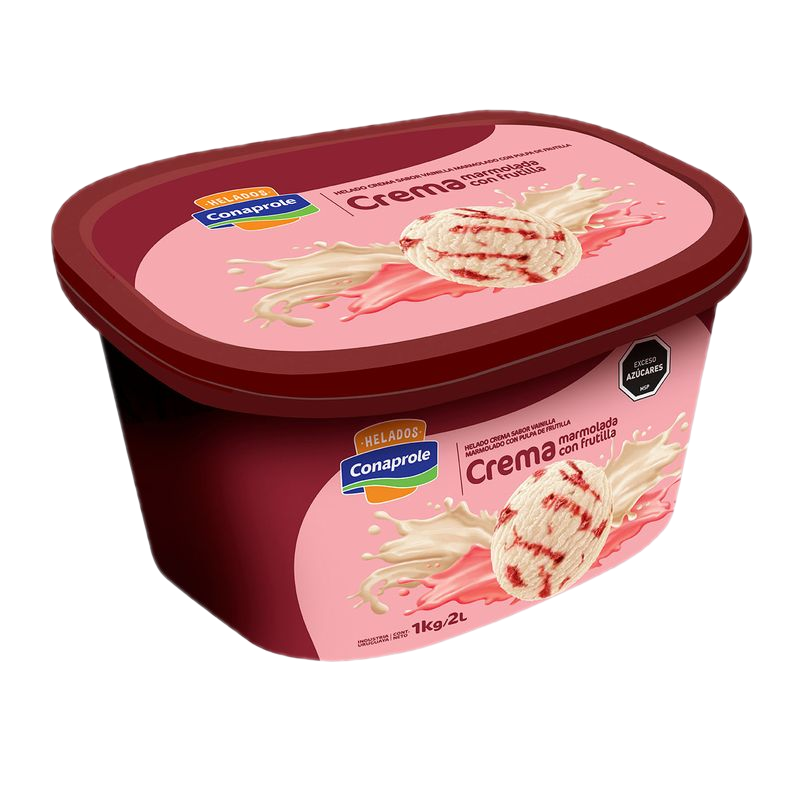 Helado Conaprole Marmolado Frutilla 2 L