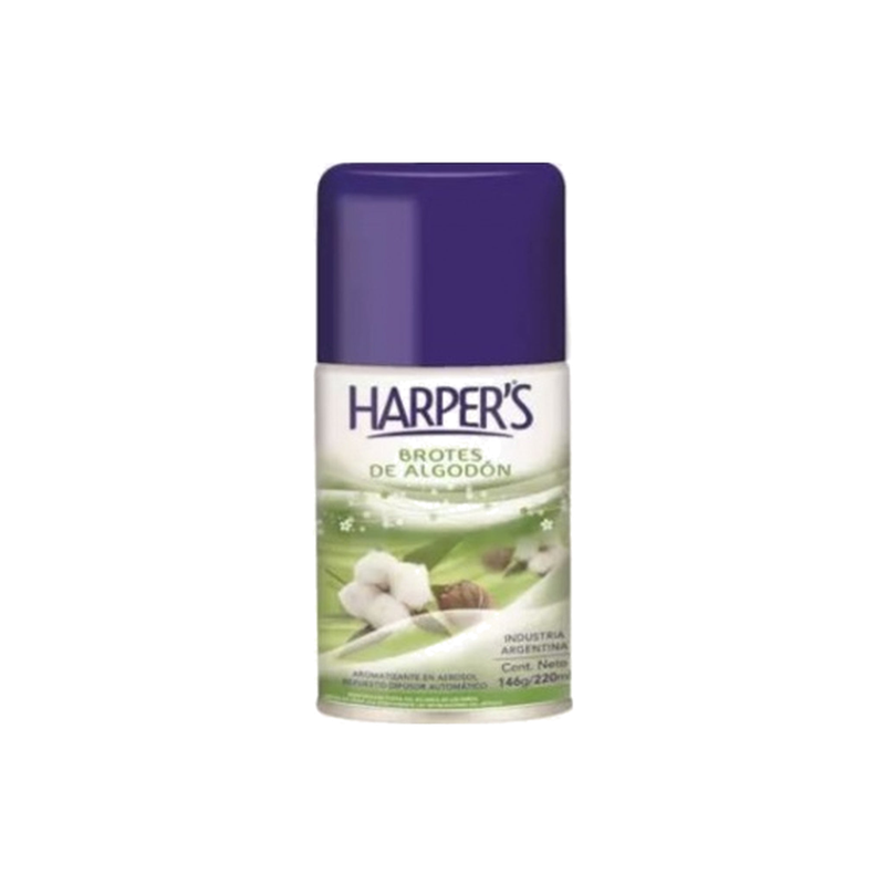 Aromatizante Harpers Brotes De Algodón Repuesto 220 Ml