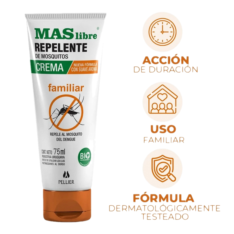 Repelente En Crema Más Libre 75 Ml