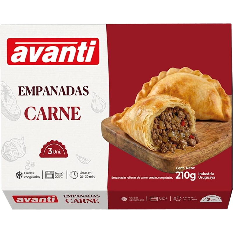 Empanadas Avanti Carne 3 Unidades