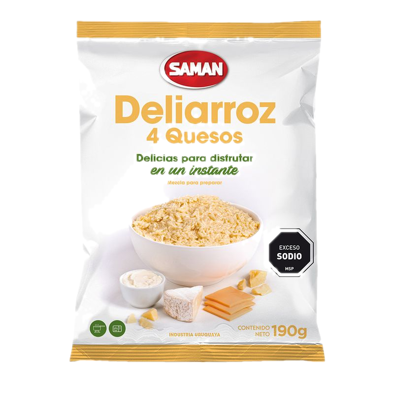 Arroz Saman Deliarroz 4 Quesos 190 G