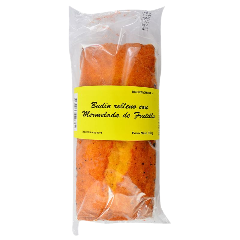 Budín De Vainilla Relleno De Frutilla 330 G