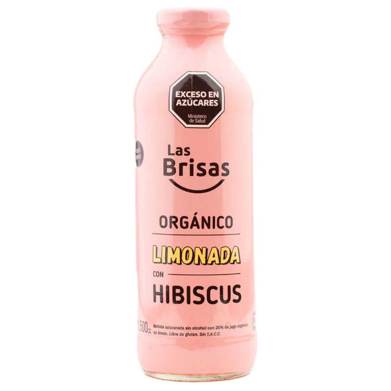 Limonada Orgánica Las Brisas Con Hibiscus 500 Ml