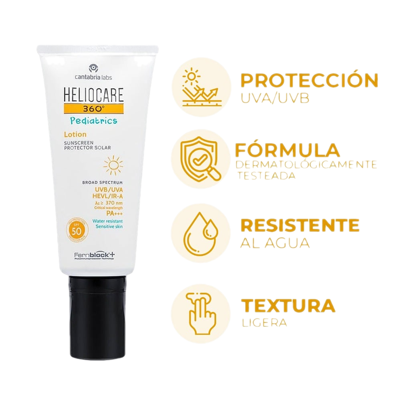 Protector Solar Heliocare 360° Loción Pediátrica Fps50+ 200 Ml