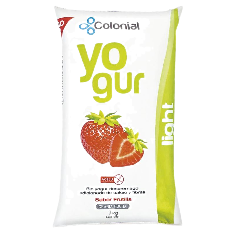 Yogur Colonial Light Frutilla 1 L