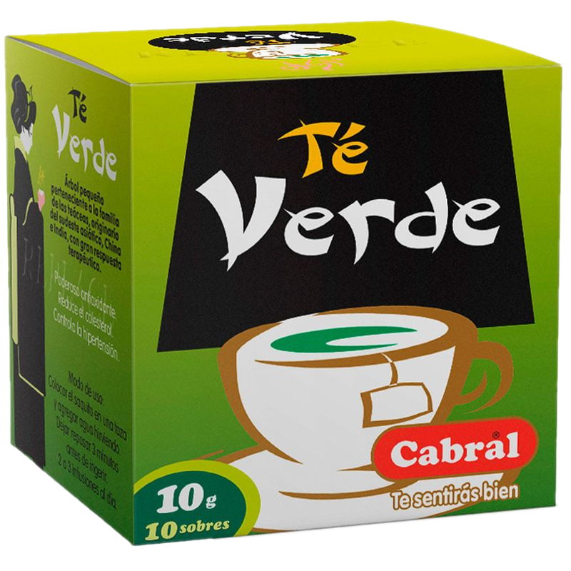 Té Verde Cabral 10 Unidades