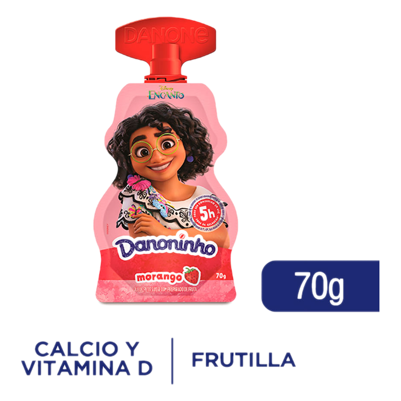 Yogur Danonino Sabor Frutilla 70 G