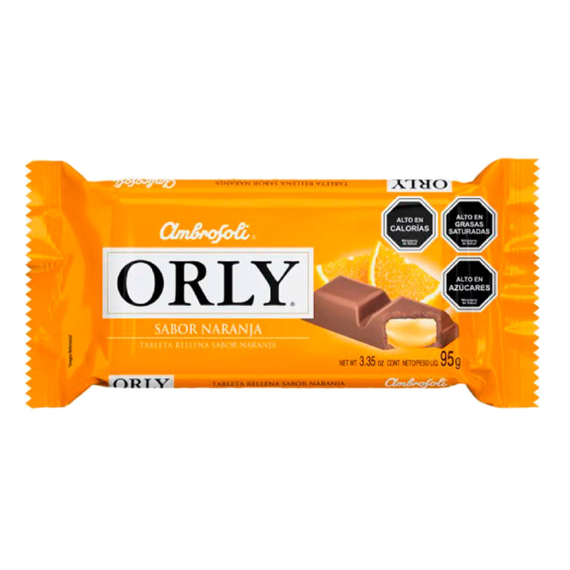 Chocolate Orly Sabor Naranja 95 G