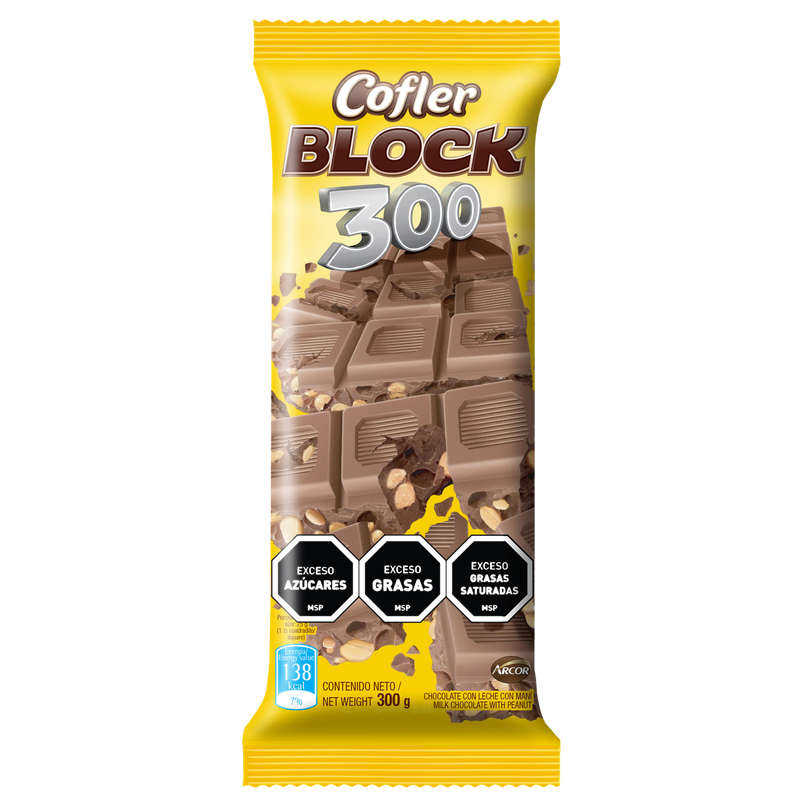 Chocolate Cofler Arcor Block 300 G