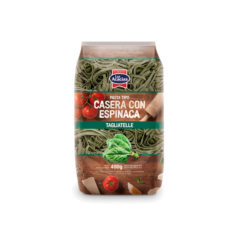 Fideos T/casero Las Acacias Tagliatelle Espinaca 400 G