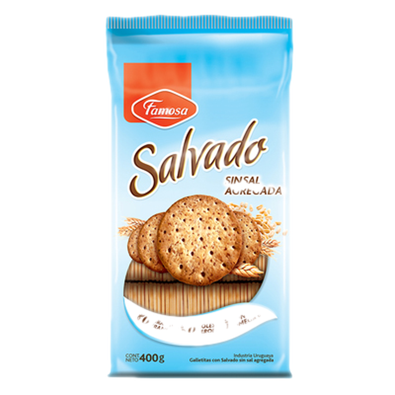 Galleta Famosa De Salvado Sin Sal 400 G