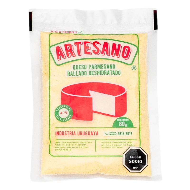 Queso Rallado Fino Artesano 80 G