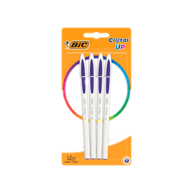 Boligrafo Bic Cristal Up Azul 4 Unidades