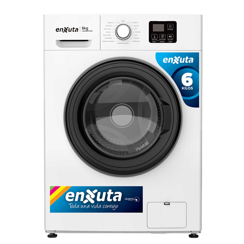 Lavarropas Enxuta Lenx0650dw Carga Frontal 6 Kg