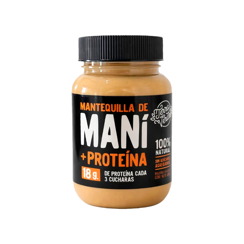 Mantequilla Terra Verde Mani Proteica Pote 600 G