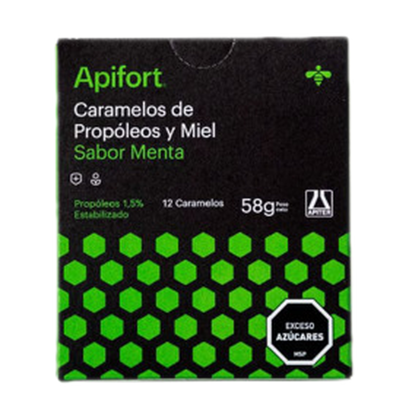 Apifort Apiter Caramelos Propoleo Y Miel Menta [12 Unidades]