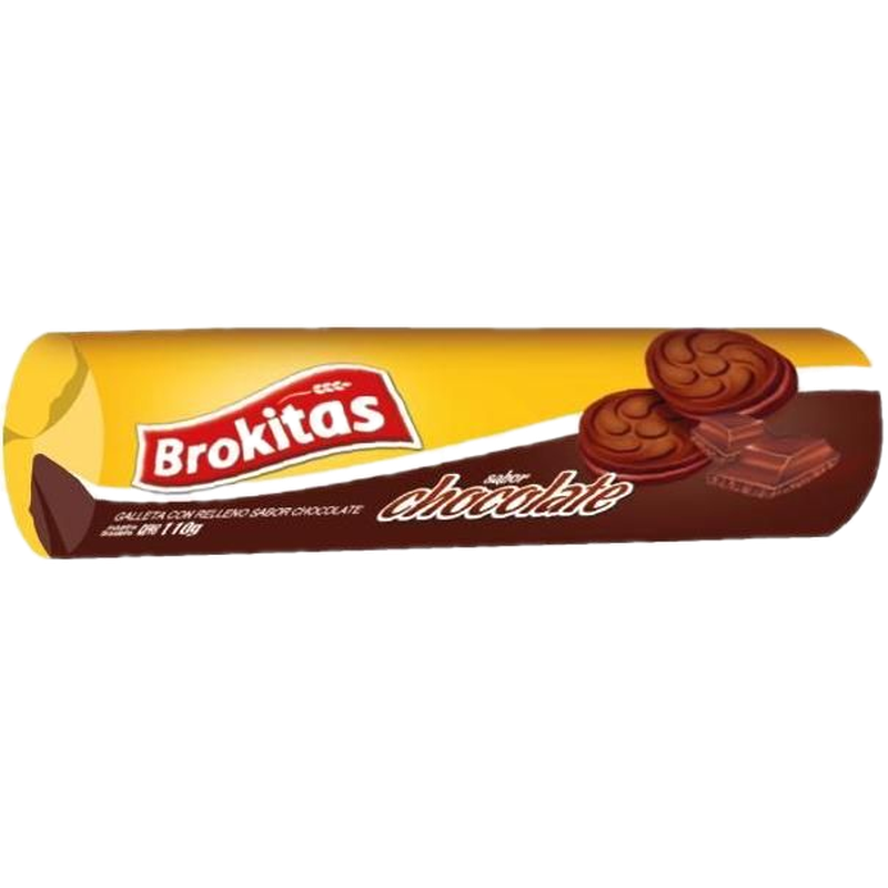 Galletas Rellenas Brokitas Chocolate 110 G