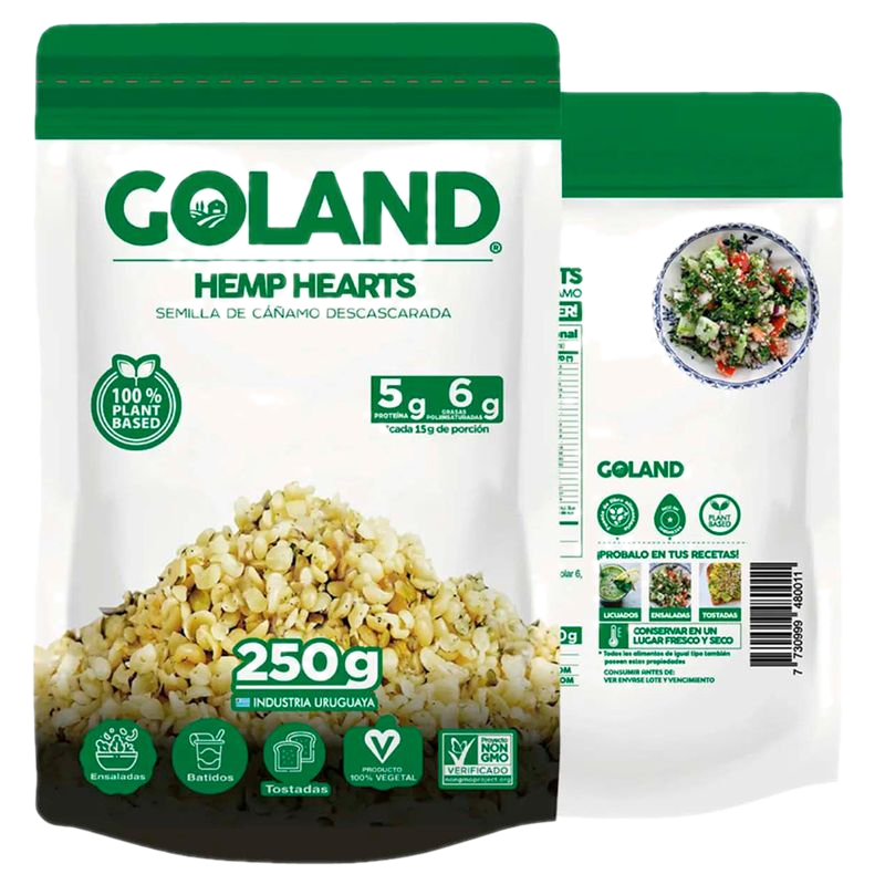 Semilla De Cañamo Descascarada Goland Hemp 250 G