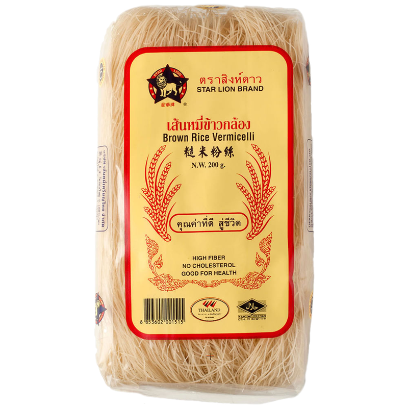 Fideos Vermicelli Star Lion De Arroz Integral 200 G