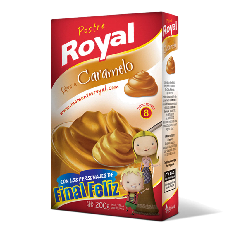 Postre Caramelo Royal 8 Porciones Caja 200 G